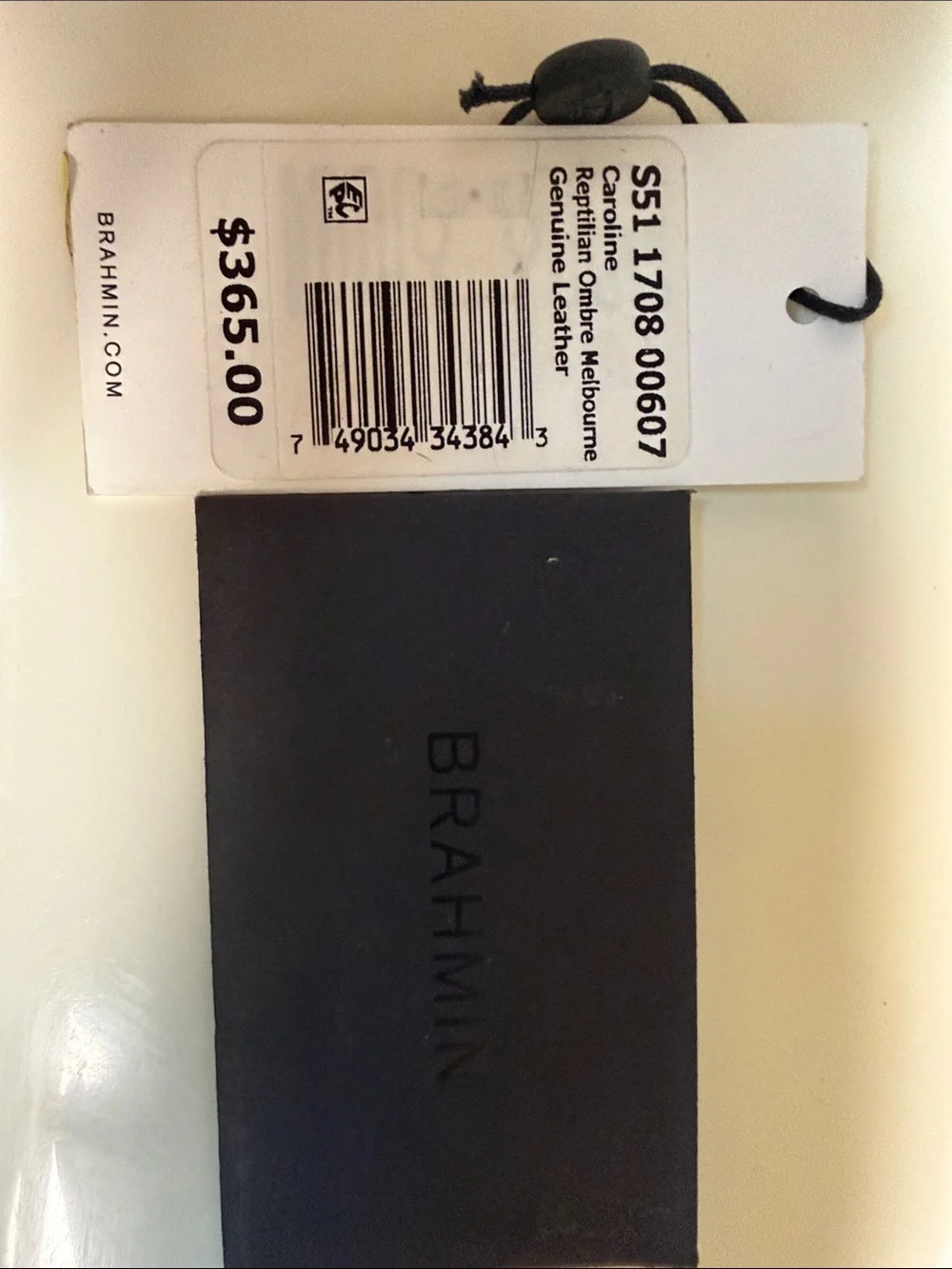 Brahmin satchel croc